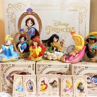 Disney Princess Blind Box Art Gallery Series Mysterious Surprise Box Figure Ariel Cinderella Aurora Snow White Jasmine Guess Toy