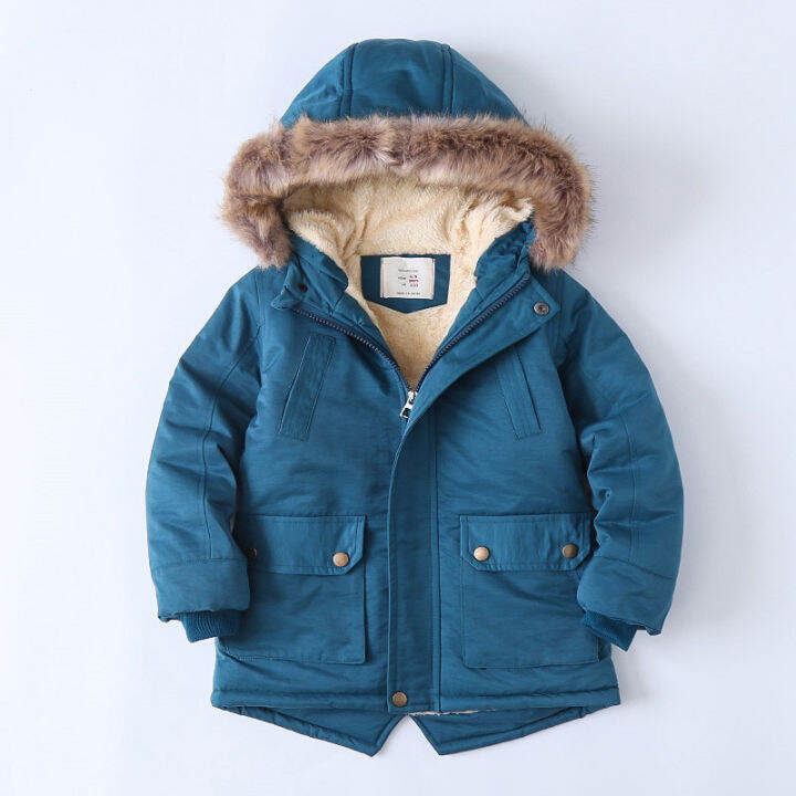 fleece-jacket-for-boys-amp-girls-cotton-winter-sport-jacket-amp-outwear-boys-cotton-padded-jacket-boys-girls-hooded-winter-warm-fur-coat