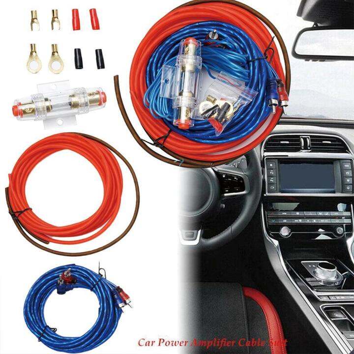 60 AMP Fuse Holder 8GA Power Cable Subwoofer Speaker Car Audio Wire Wiring Amplifier