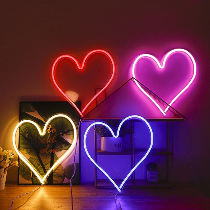 ป้ายแสงนีออน-led-ป้ายแขวนผนังปากการูปหัวใจรูปหัวใจศิลปะบนผนังสำหรับบาร์ห้องนอนห้องนั่งเล่นตกแต่งห้องเด็ก-partyhome