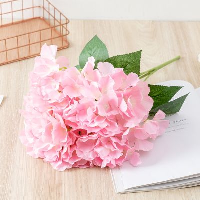 5 Heads Hydrangea Silk Flowers Artificial with Stems for Wedding Home Party Shop Baby Shower Wedding Table Party Decoration