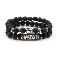 Buddhist Buddha Meditation Bracelet Natural Stone Yoga Bracelet For Women Men Energy Volcanic Stone Tiger Eye Beads Bracelet