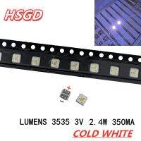 100ชิ้น/ล็อตลูเมน Led แบบ Smd 2.4W 3535 3V สีขาวเย็น153lm พลังงานสูงสำหรับการใช้งานในไฟด้านหลังทีวี