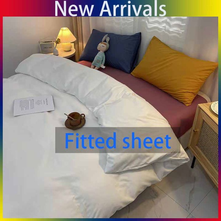 ready-stock-mix-and-match-style-fitted-sheet-4-in-1-set-skin-friendly-singlequeenking-size-cadar-bedsheet