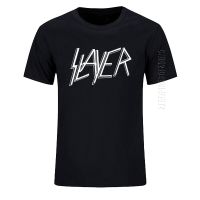 Men Oversized Tops Tees T-Shirt O Neck Cotton Mens T Shirt Slayer Rock Music Summer New Fashion Tops Print Tees Casual