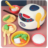 Kids Kitchen Toys Simulation Electric Rice Cooker Interactive Toy Mini Kitchen Food Pretend Play House Role Playing Girls Toys