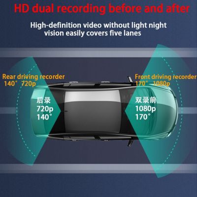 กล้องติดรถยนต์ควบคุม APP Wifi ดีวีอาร์สำหรับ XT5คาดิลแลค XT6เครื่องบันทึกวิดีโอการขับขี่2019 2020การมองเห็นได้ในเวลากลางคืน HD 1080P ลงทะเบียนกล้องติดรถยนต์