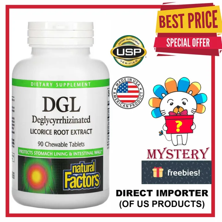 Natural Factors, DGL, Deglycyrrhizinated Licorice Root Extract, 90 ...