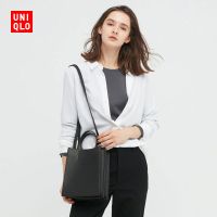 ฮูดดี้♘2022 New Uniqlo Women S Wear Women S Imitation Leather Bag (His Small Bag) 438887 447917