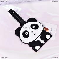 Cong708 New CUTE PANDA Bear กระเป๋าเดินทางป้ายแท็กกระเป๋าเดินทาง ID Tag ชื่อที่อยู่ Tag