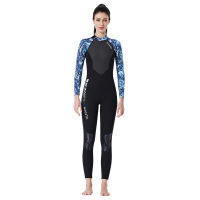 DIVE SAIL Full-Body Wetsuit ท่องว่ายน้ำชุดดำน้ำกีฬาแฟชั่นแขนยาว Camouflage ดำน้ำดูปะการัง Wet Suit