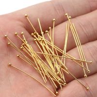 50pcs wholesale lots bulk Length 20mm/30mm/35mm/40mm Gold Pins for Diy Jewelry Making Findings