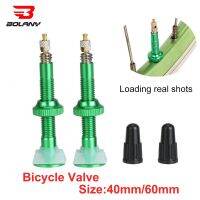 2023 NEW BOLANY 1 Pair  Bicycle Valve 40mm /60mm MTB Road Bike Extender Valves Tubeless Vacuum Nozzle Aluminum Alloy Sealant Accessories