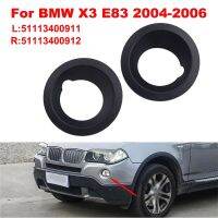 กรอบไฟตัดหมอก1คู่สำหรับ BMW X3 E83กันชนหน้า2004-2006ที่คลุมหลอดไฟ Prmeded อุปกรณ์เสริมรถยนต์51113400911