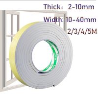 2/3/4/5Meters White EVA sponge single-sided tape shockproof foam sealant strip foam pad sound insulation buffer anti-collision Adhesives Tape