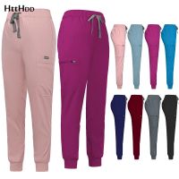 Nursing Accessories Elastic High Quality Scrubs Pants Wholesale Operating Room Medical Uniform Pants Solid Color New nursing Pants