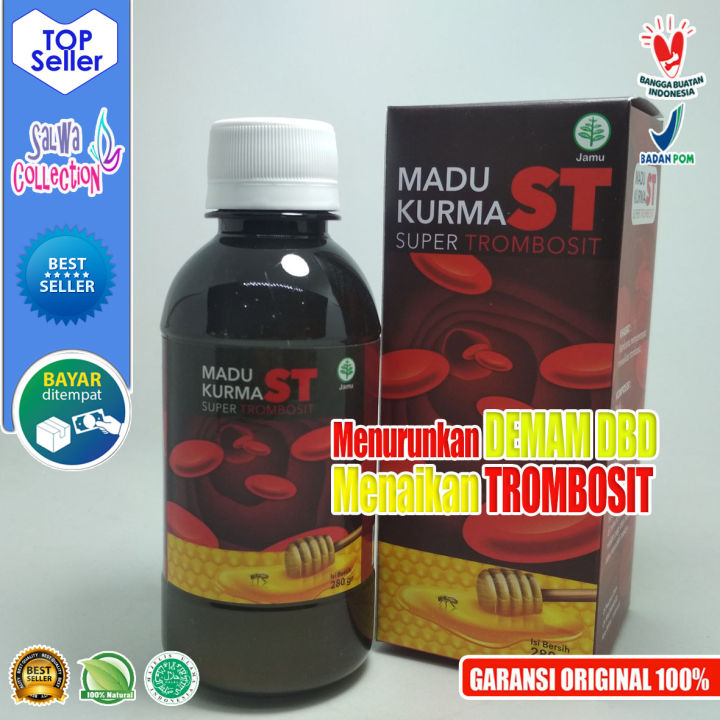 St Super Trombosit Madu Kurma Herbal Obat Dbd Menurunkan Demam Penambah