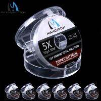 Maximumcatch 100 Pure Fluorocarbon Tippet Fishing Line 4-12LB Test Carbon Fiber Leader Fly Line Fast Sinking 25/50M