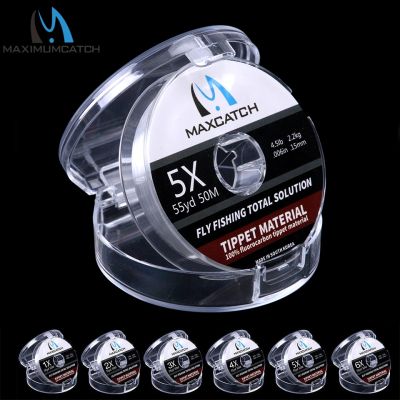 （A Decent035）Maximumcatch 100 Pure Fluorocarbon Tippet Fishing Line 4-12LB Test Carbon Fiber Leader Fly Fast Sinking 25/50M