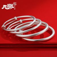 999 fine silver bracelet female baby ring push-pull parent-child full moon one hundred gifts year of life