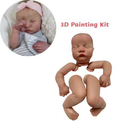 Advanced Painting Kit Levi Bebe Reborn Kit Painted Babies Molds Unassembled 18 Inch Reborn Baby Doll Toys Girl Gift