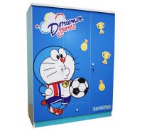 SHOP NBL ตู้เสื้อผ้า DORAEMON 135 CM // MODEL : FOOTBALL ดีไซน์สวยน่ารัก สไตล์แฟชั่น 3 ประตูบานเปิด 2 ลิ้นชัก สินค้าขายดี ขนาด 135x55x190  CM