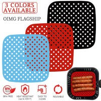 OIMG Silicone Mat Kitchen Accessories Air Fryer Accessories Non-stick Baking Mat Pastry Tools Accessories Bakeware Oil Mats Cake Grilled Saucer