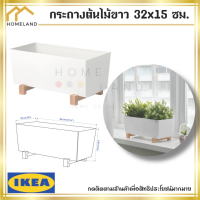 พร้อมส่งIKEA อิเกีย ของแท้ BITTERGURKA บิตเตร์กูร์กา กระถางต้นไม้,กระถาง ขาว, 32x15 ซม.