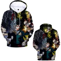 Anime My Hero Academia deku Hoodie for Men Clothing 3D Midoriya Izuku Printing Hoodies Women Harajuku Fashion Kids y2k Pullovers