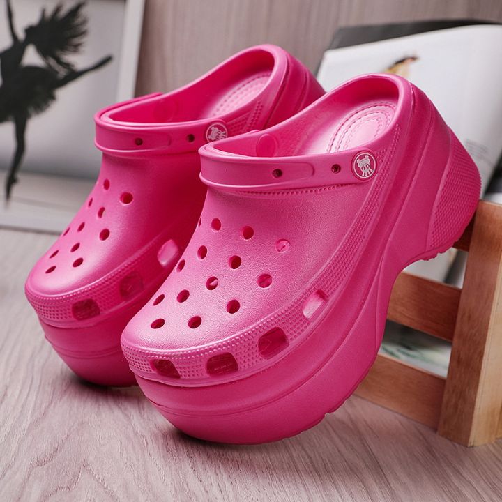 ready-stock-2023crocsthe-same-style-womens-shoes-size-41-sports-lightweight-platform-sandals-slippers-hole-shoes