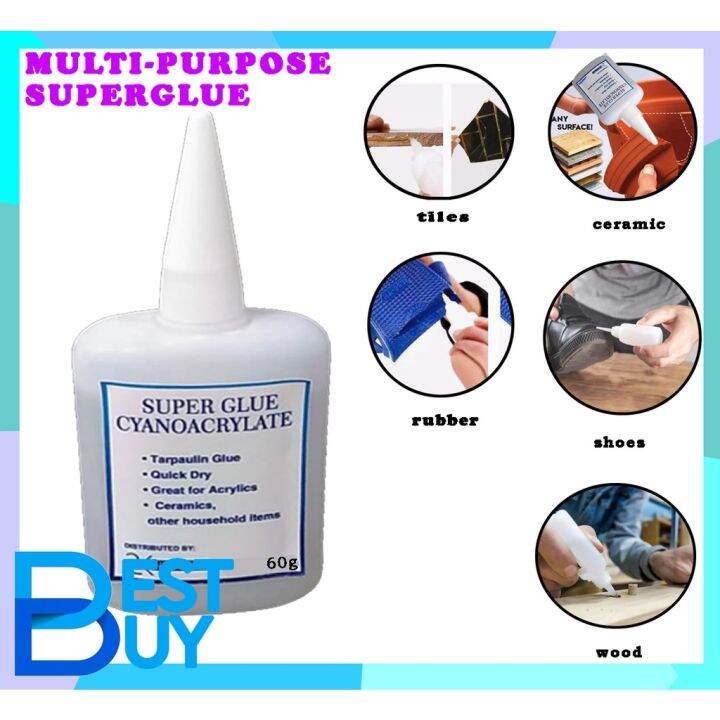 MULTI PURPOSE SUPER GLUE CYANO ACRYLATE ADHESIVE ALL 60g (BIG SIZE