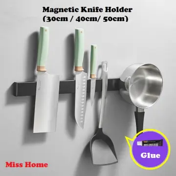 KITCHENDAO Luxury Magnetic Knife Block Holder with Enhanced Magnets,  Magnetic Knife Stand and Storage Rack, Large Capacity, Easy to Reach, Easy  to