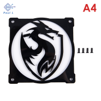 【Paul L】 12cm Dragon Pattern พัดลมระบายความร้อน RGB COVER คอมพิวเตอร์ DIY CPU PC DUST FILTER