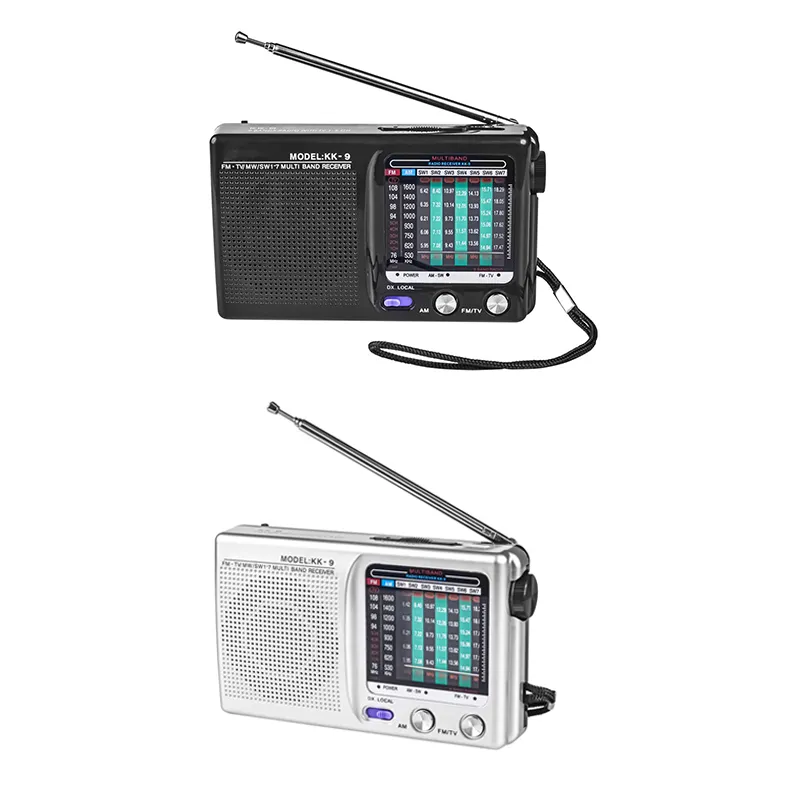AM/FM/SW Portable Radio Operated for Indoor, Outdoor & Emergency Use Radio  with Speaker & Headphone Jack 