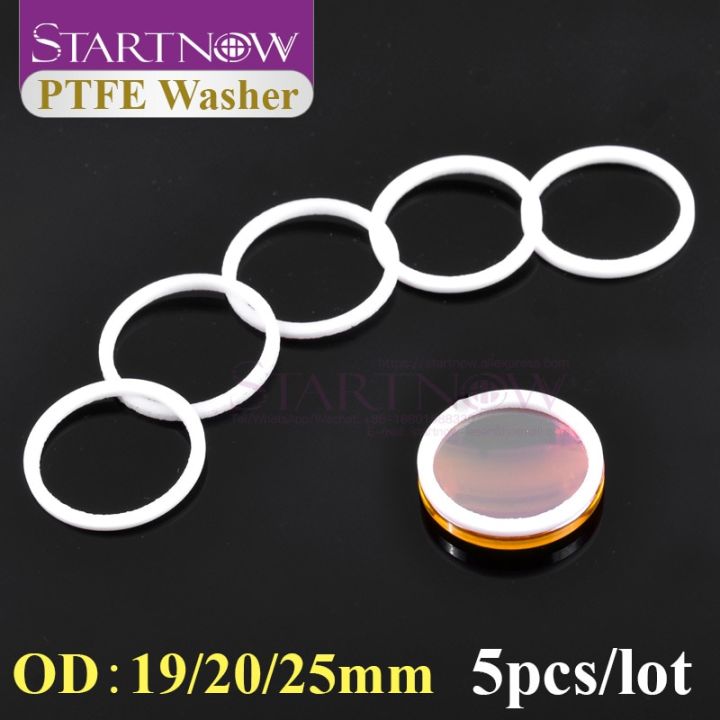 5pcs-lot-ptfe-washer-19-19-05-20-25-25-4-gasket-anti-slip-for-protect-laser-focus-lens-mirrors-co2-laser-cutting-machine