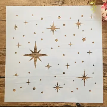 8 PCS Large Star Template Stencils for Different Sizes Painting