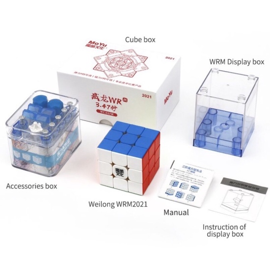 Rubik moyu weilong wrm 2021 3x3x3 flagship mới có nam châm - rubik ocean - ảnh sản phẩm 1