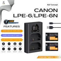 K&amp;F LP-E6NH / LP-E6N / LP-E6 Battery Charge for Canon EOS R5, R6, R, ( แบตเตอรี่ และ ที่ชาร์จ LPE6NH LPE6N LPE6 )