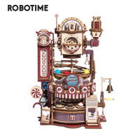 Robotime ROKR โรงงานหินอ่อนช็อกโกแลต3D เกมปริศนาไม้โมเดลตัวต่อของเล่นสำหรับเด็กผู้ใหญ่ของขวัญวันเกิด