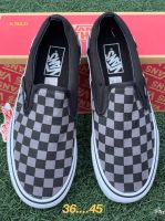 [ พร้อมส่ง ] รองเท้าแวนส์ Slip On Checkerboard Grey Size.36-45 รองเท้าผ้าใบ รองเท้าแบบสวม รองเท้าสเก็ตบอร์ด รองเท้าแฟชั่น รองเท้าลำลอง สินค้าพร้อมส่ง [AR01]