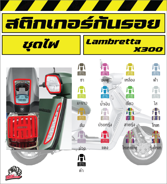 lambretta-x-300-ฟิล์มกันรอยชุดไฟ