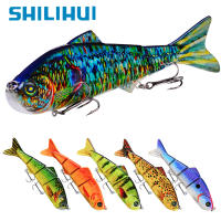 SHILIHUI 1ชิ้น Swimbait 38กรัมล่อตกปลาเหยื่อ15.5เซนติเมตรฮาร์ดเหยื่อเหยื่อตกปลารอก10สี4ส่วนที่มี4 # ตะขอตกปลาเครื่องมือ