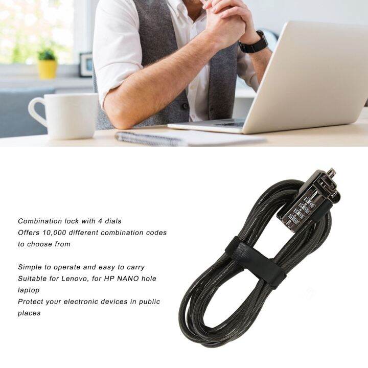 Computer Laptop Cable Lock Laptop Cable Lock Theft Deterrent Keyless
