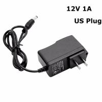 Adapter AC To DC 12V 1A 5.5mm x 2.5mm อุปกรณ์เสริมคอมพิวเตอร์ computer accessories อุปกรณ์เสริมกล้อง camera accessory สายUSB สายชาร์จ