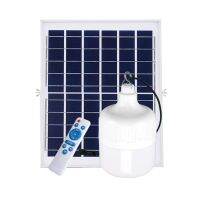 Solar Light หลอดไฟไฟตุ้ม อาบน้ำ IP65 TT-300W-500W ขาว/ โซล่าเซลล์ หลอดพี่โบ้ พลังงานแสงอาทิตย์ แสงขาว