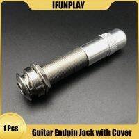 【CW】 Pickup Endpin Jack Plug Sockets with Cover 3 Prong Threaded Cycinder Bass Output Parts