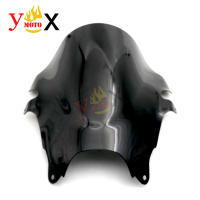 Black ABS Windscreen Windshield Deflector Airflow For Suzuki Bandit 600 GSF600S 2000-2005 Bandit 1200 GSF1200 GSF1200S 2001-2005