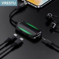 3 in 1 PD60W Type C to 3.5mm USB-C Jack 3 5 Female Earphone Adapter Headphone Audio Charge Convertor Digital DAC Chip RGB Color