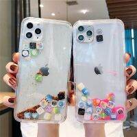 เคสโทรศัพท์ทรายดูดแบบไดนามิก,เคสแข็งของเหลวสำหรับ Iphone 11 Pro Max 12 13เคสสำหรับ Iphone 7 8 Plus X XR XS ไอคอนแอปน่ารักฮู้ด