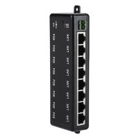 PoE Injector 8พอร์ต POE Splitter Midspan IEEE802.3af PoE Power Adapter Ethernet Power Supply Switch สำหรับกล้อง IP กล้องวงจรปิด NetWork